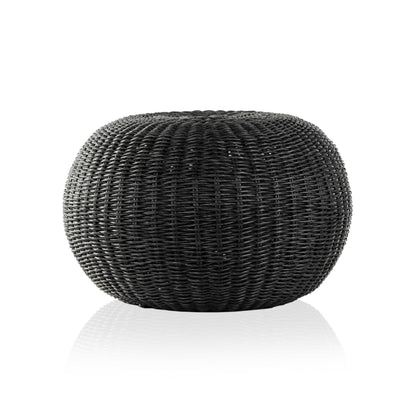 Phoenix Outdoor Accent Stool in Vintage Coal