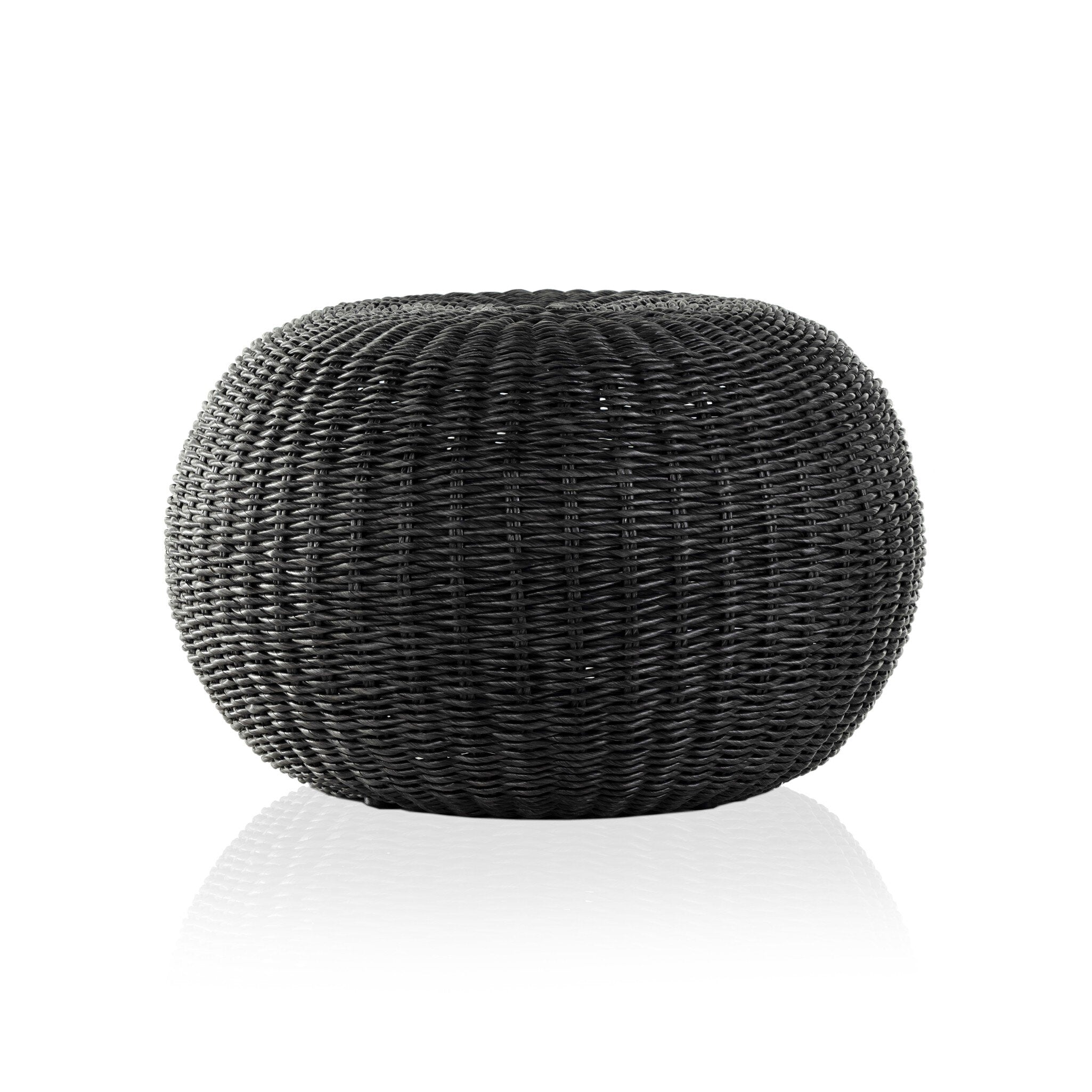 Phoenix Outdoor Accent Stool in Vintage Coal