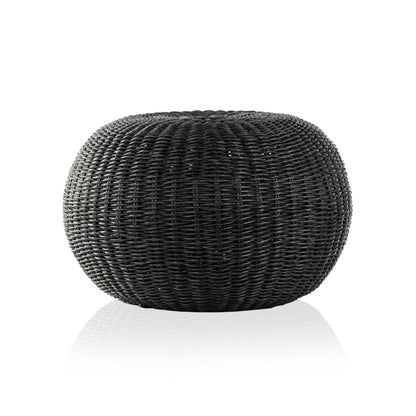Phoenix Outdoor Accent Stool in Vintage Coal