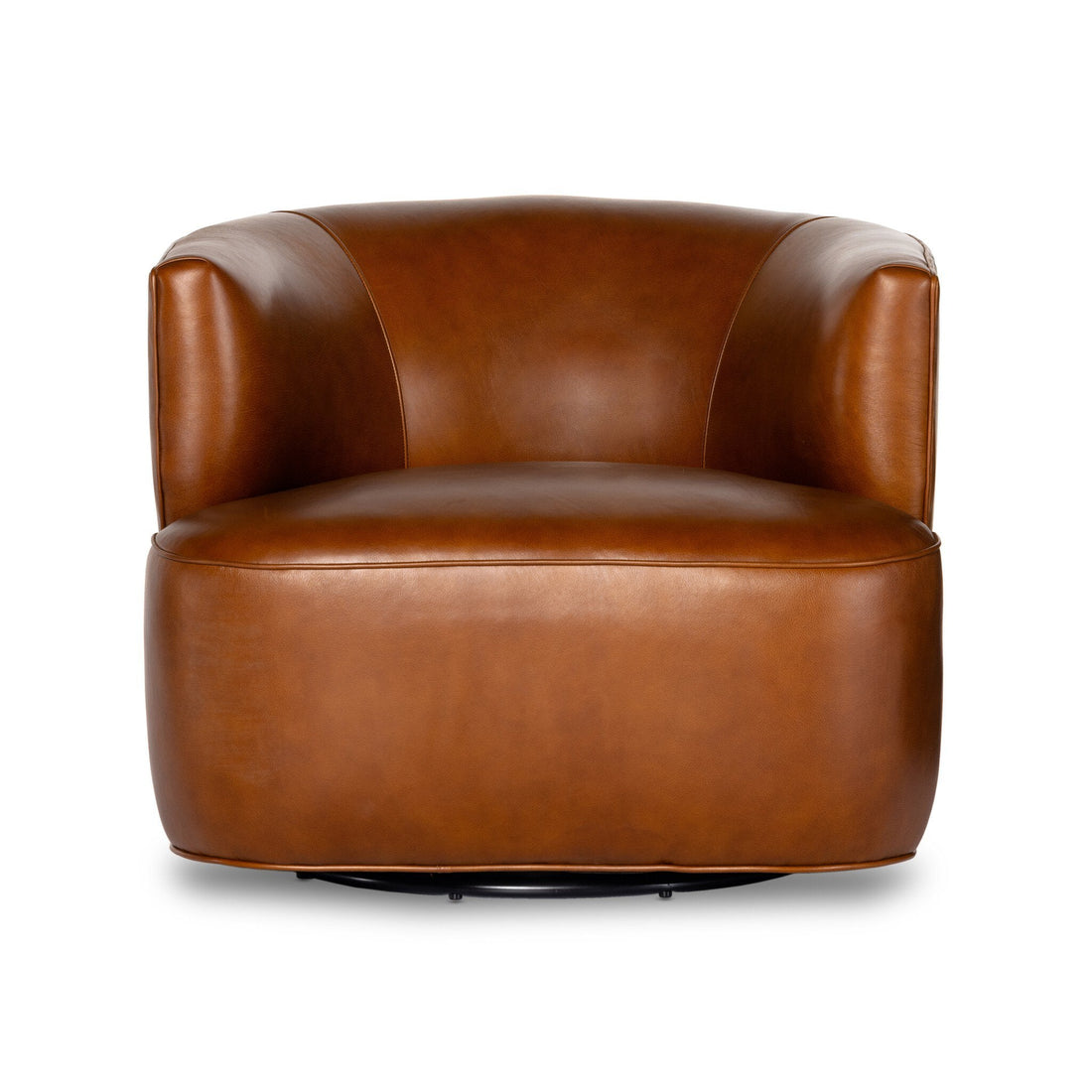 Mila Swivel Chair in Riviera Cognac