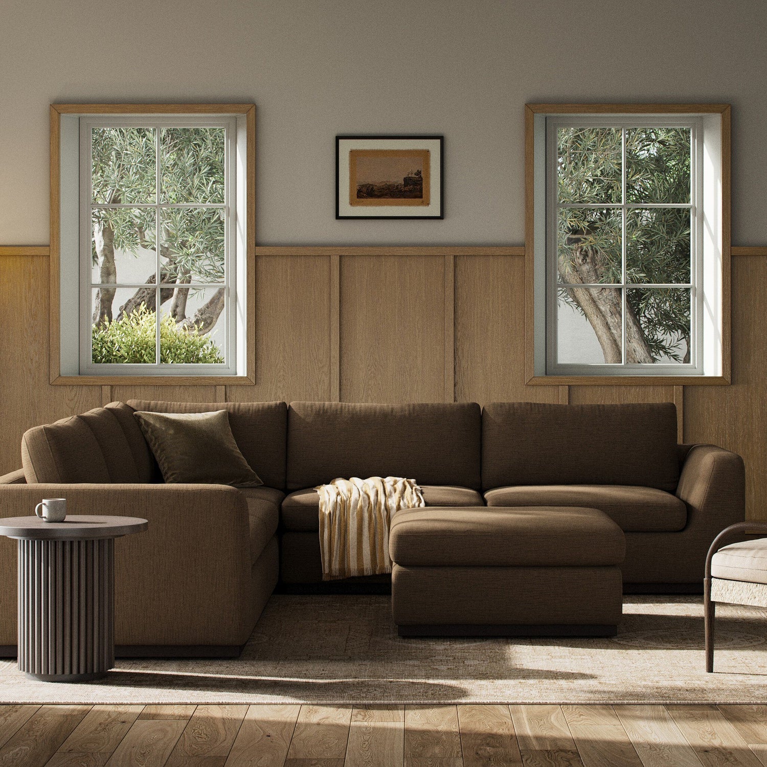 Colt 3-Piece Sectional in Crypton Nomad Mushroom