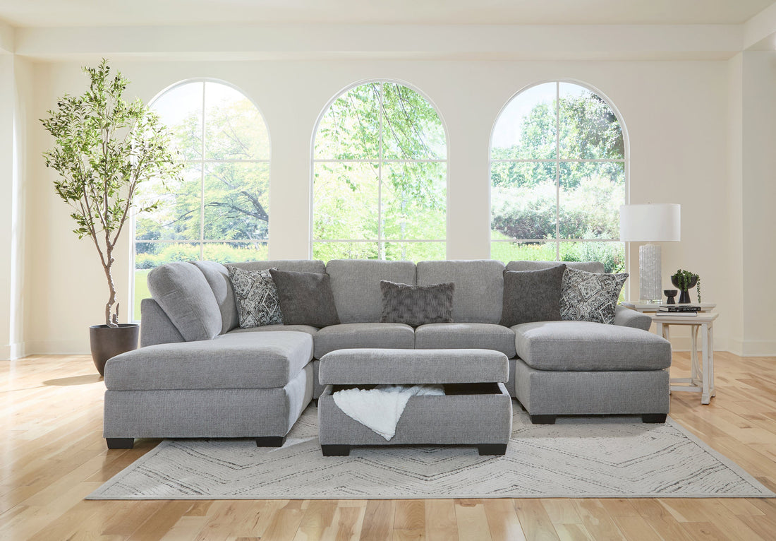 1100 Signature Dove Sectional - 1100 Signature Dove Sectional