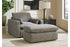 Dramatic Granite Oversized Chair and Ottoman -  Ashley - Luna Furniture