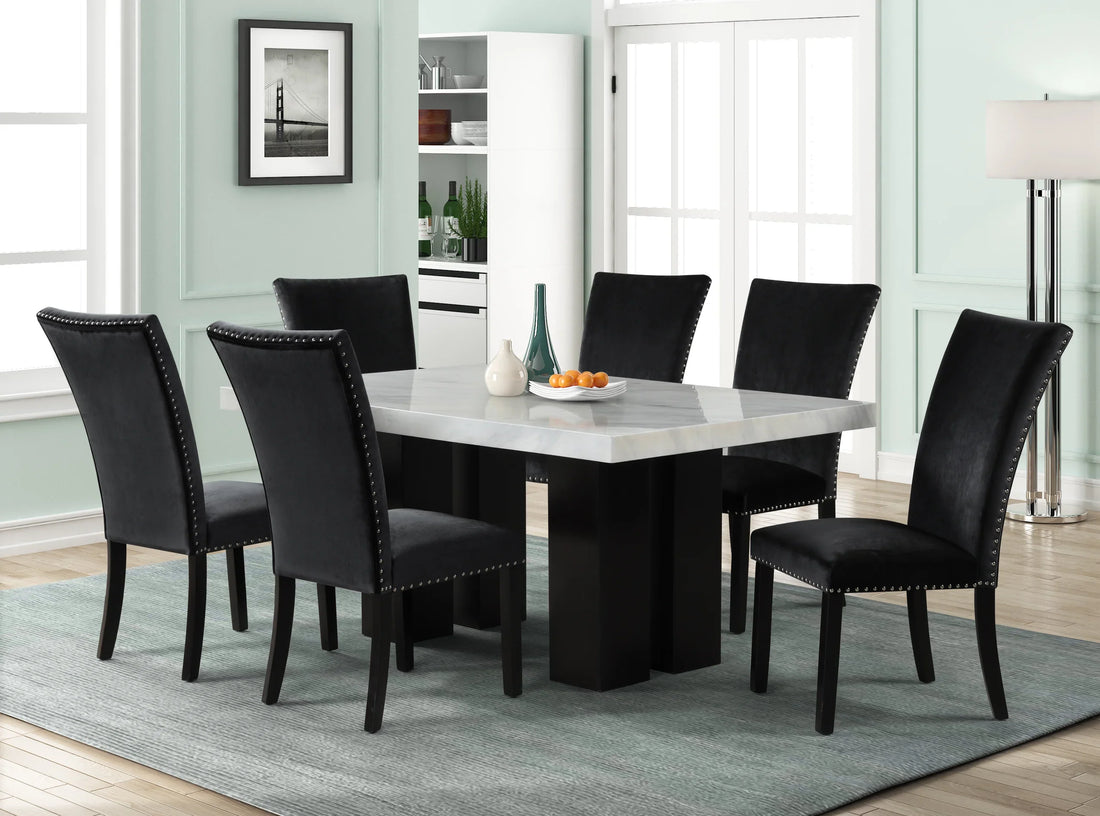 Solna Black/Gray 6-Piece Dining Set