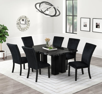 Solna Black 6-Piece Dining Set