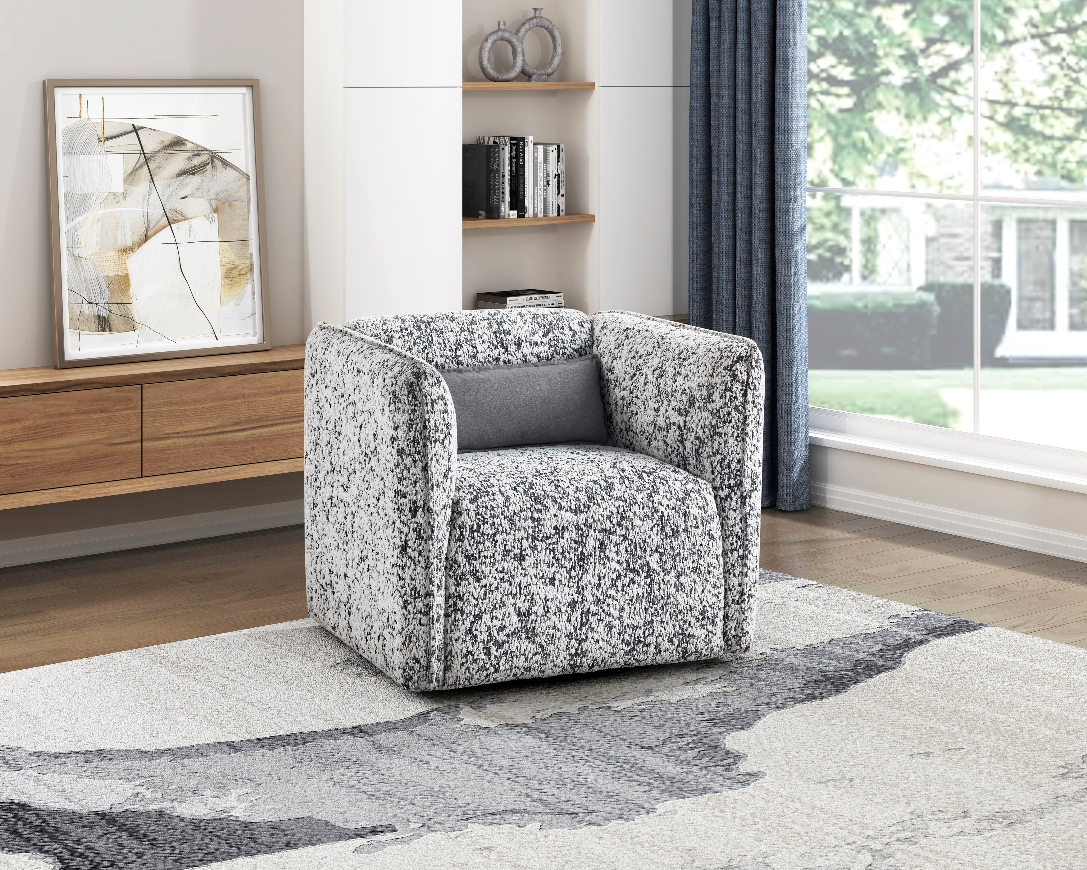 1235GY-1 Swivel Chair - 1235GY-1