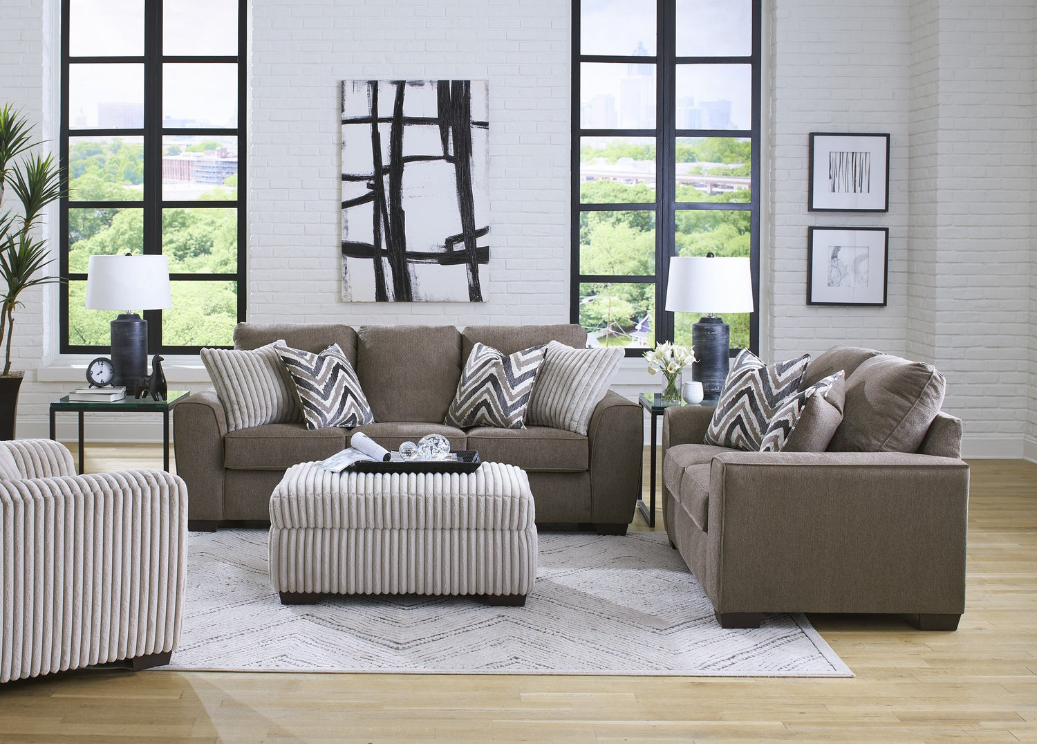 125-Java Sofa &amp; Loveseat Set - 125-Java