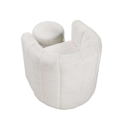 1260WH Swivel Chair with Ottoman - 1260WH
