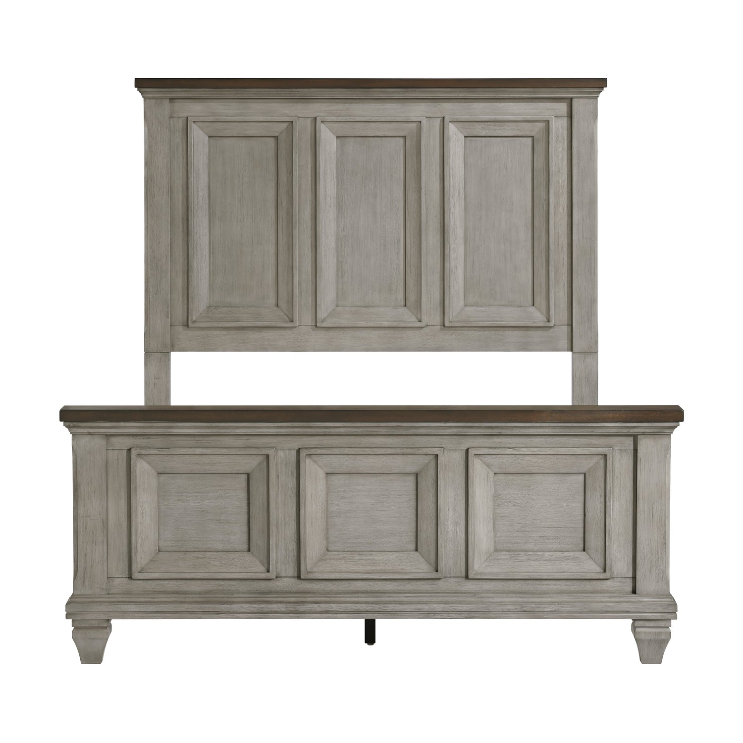Renton Antique Gray Queen Panel Bed from Homelegance - Luna Furniture