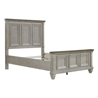 Renton Antique Gray Queen Panel Bed from Homelegance - Luna Furniture