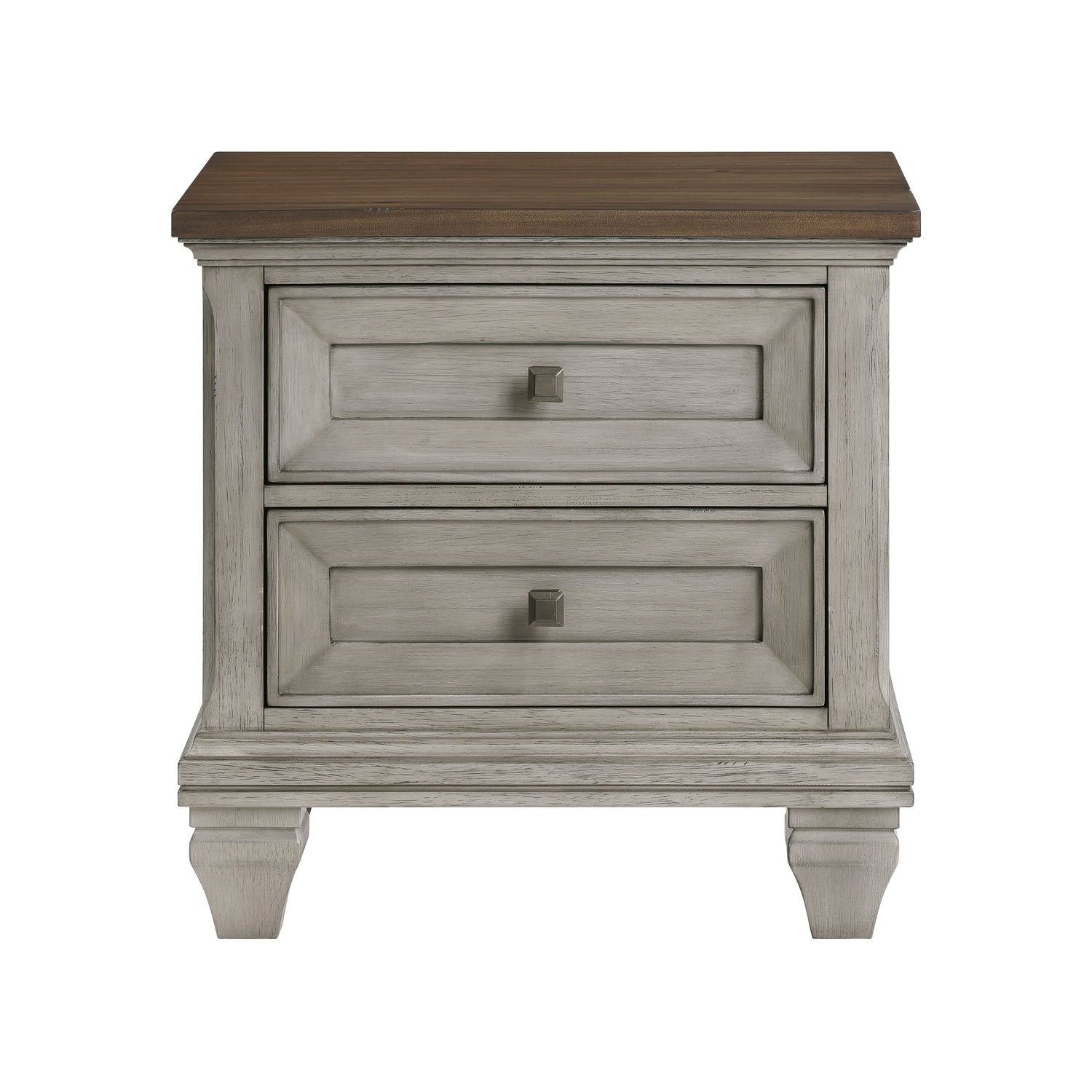 Renton Antique Gray Nightstand from Homelegance - Luna Furniture