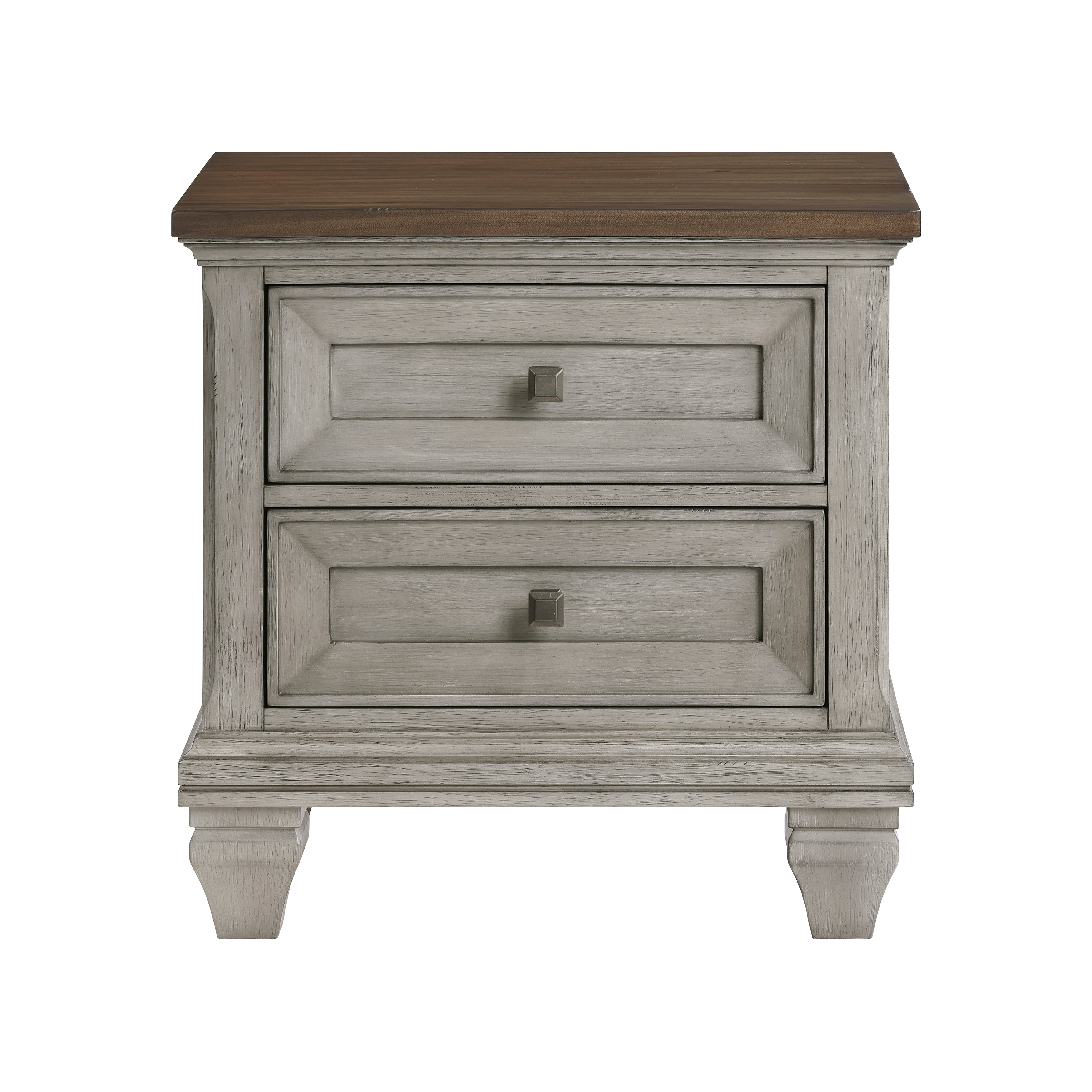 Renton Antique Gray Nightstand from Homelegance - Luna Furniture