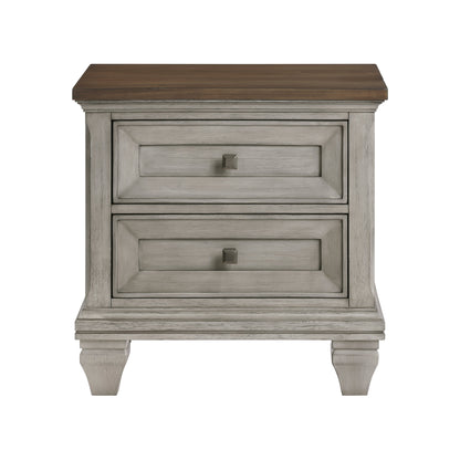 Renton Antique Gray Nightstand from Homelegance - Luna Furniture