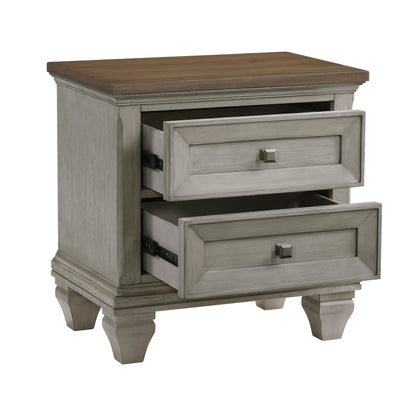 Renton Antique Gray Nightstand from Homelegance - Luna Furniture