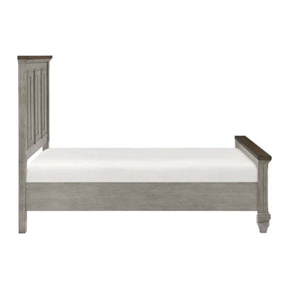 Renton Antique Gray King Panel Bed from Homelegance - Luna Furniture
