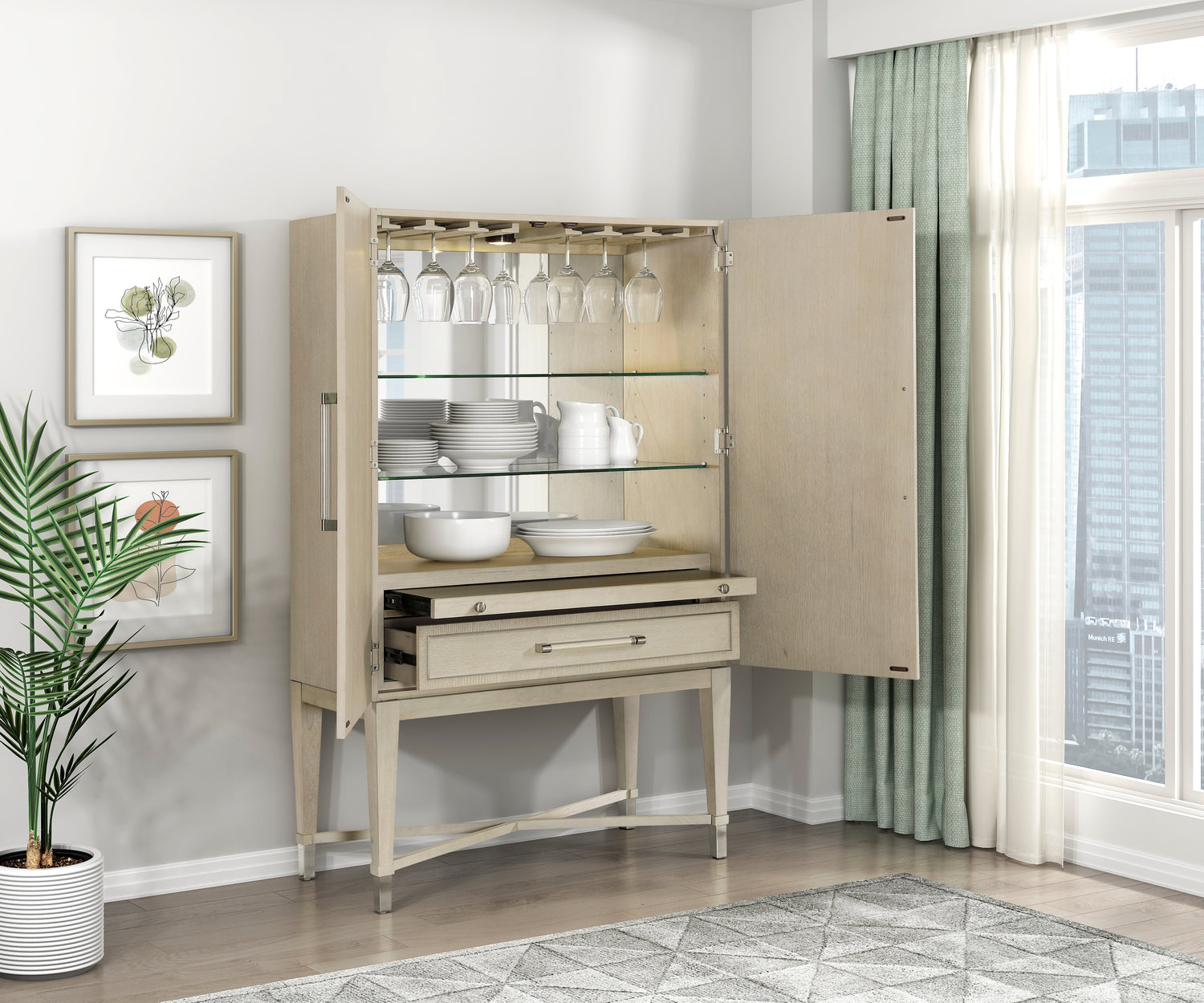 1312-44C Bar Cabinet - 1312-44C