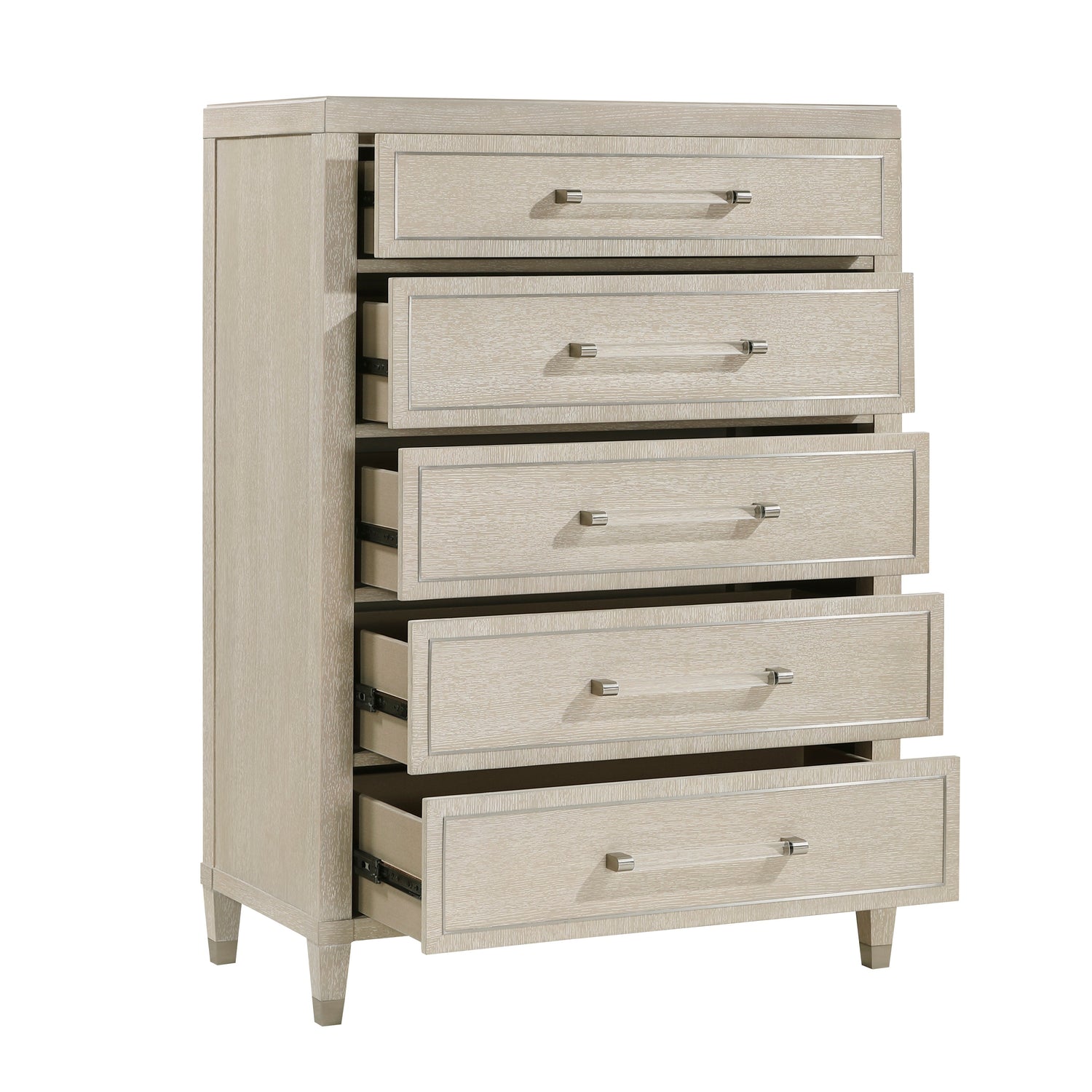 Genoa Light Oak Upholstered Storage Platform Bedroom Set from Homelegance - Luna Furniture