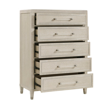Genoa Light Oak Upholstered Storage Platform Bedroom Set from Homelegance - Luna Furniture