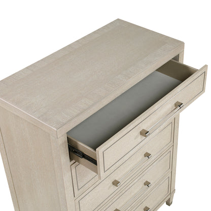 Genoa Light Oak Upholstered Storage Platform Bedroom Set from Homelegance - Luna Furniture