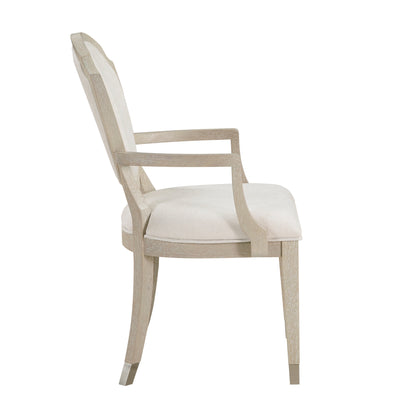 Genoa Light Oak/Ivory Dining Arm Chair, Set of 2 from Homelegance - Luna Furniture