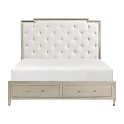 1312K-1EK* (3) Eastern King Platform Bed with Footboard Storage - 1312K-1EK*