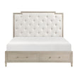 1312K-1EK* (3) Eastern King Platform Bed with Footboard Storage - 1312K-1EK*