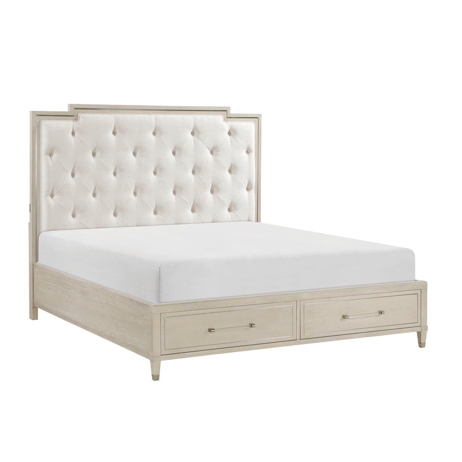 1312K-1EK* (3) Eastern King Platform Bed with Footboard Storage - 1312K-1EK*