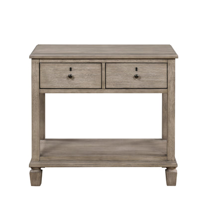 Marceline Gray Oak Canopy Platform Bedroom Set from Homelegance - Luna Furniture