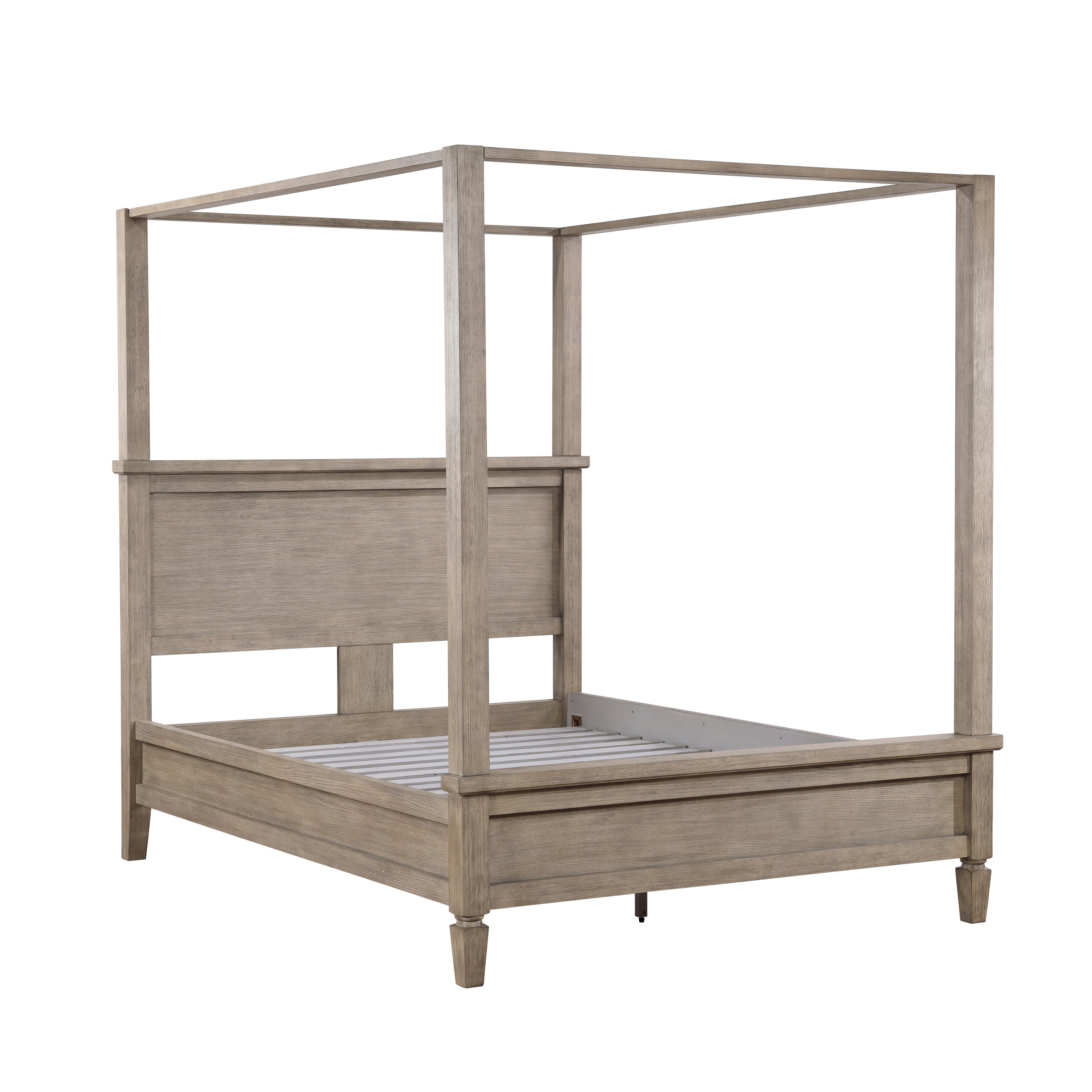 Marceline Gray Oak Canopy Platform Bedroom Set from Homelegance - Luna Furniture