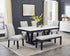 Varley Light Gray Genuine Marble Dining Set from Crown Mark - Luna Furniture