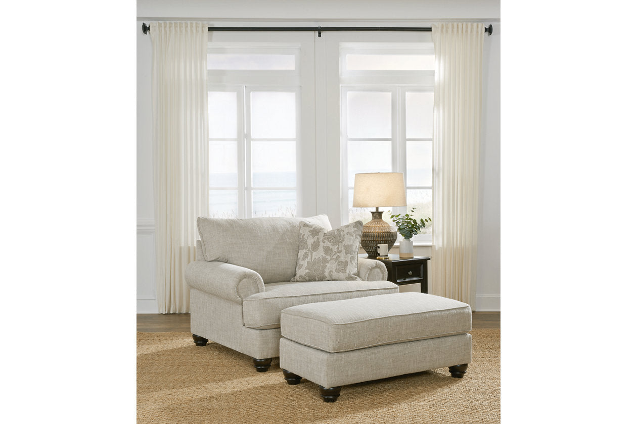 Asanti Fog Sofa, Loveseat, Oversized Chair and Ottoman -  Ashley - Luna Furniture