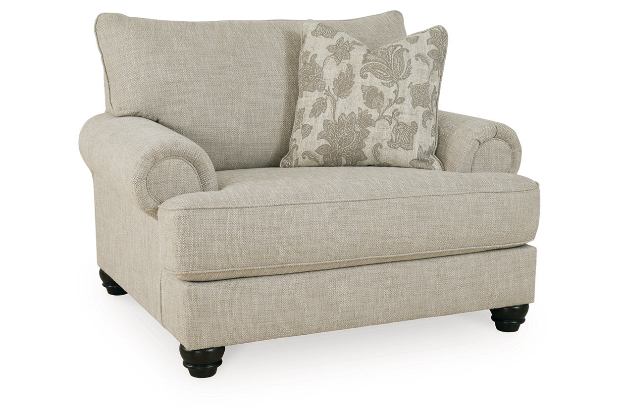 Asanti Fog Sofa, Loveseat, Oversized Chair and Ottoman -  Ashley - Luna Furniture