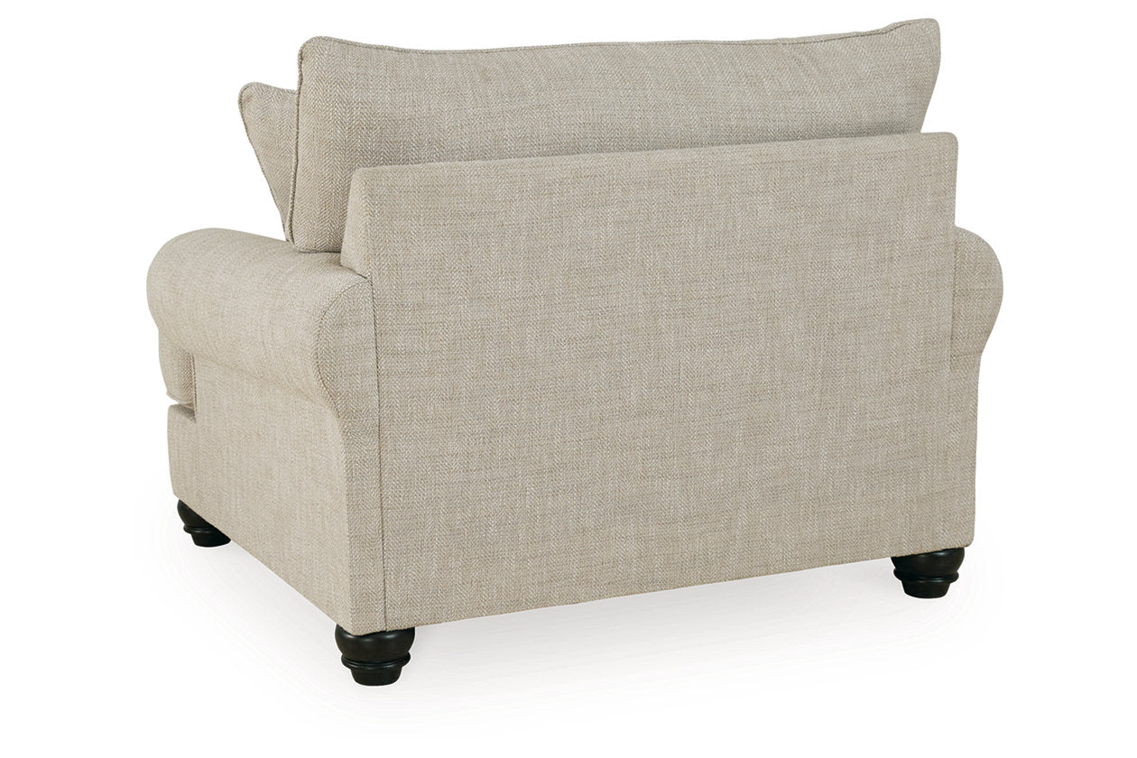 Asanti Fog Sofa, Loveseat, Oversized Chair and Ottoman -  Ashley - Luna Furniture