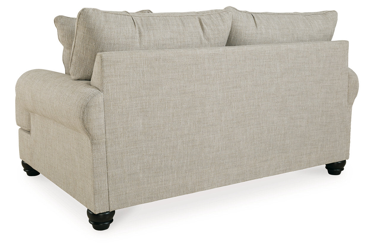 Asanti Fog Sofa, Loveseat, Oversized Chair and Ottoman -  Ashley - Luna Furniture