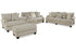 Asanti Fog Sofa, Loveseat, Oversized Chair and Ottoman -  Ashley - Luna Furniture