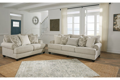 Asanti Fog Sofa, Loveseat, Oversized Chair and Ottoman -  Ashley - Luna Furniture