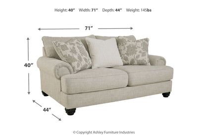 Asanti Fog Sofa, Loveseat and Ottoman -  Ashley - Luna Furniture