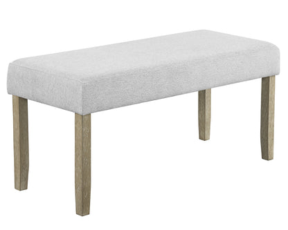 Dune Light Gray Genuine Marble Dining Set from Crown Mark - Luna Furniture