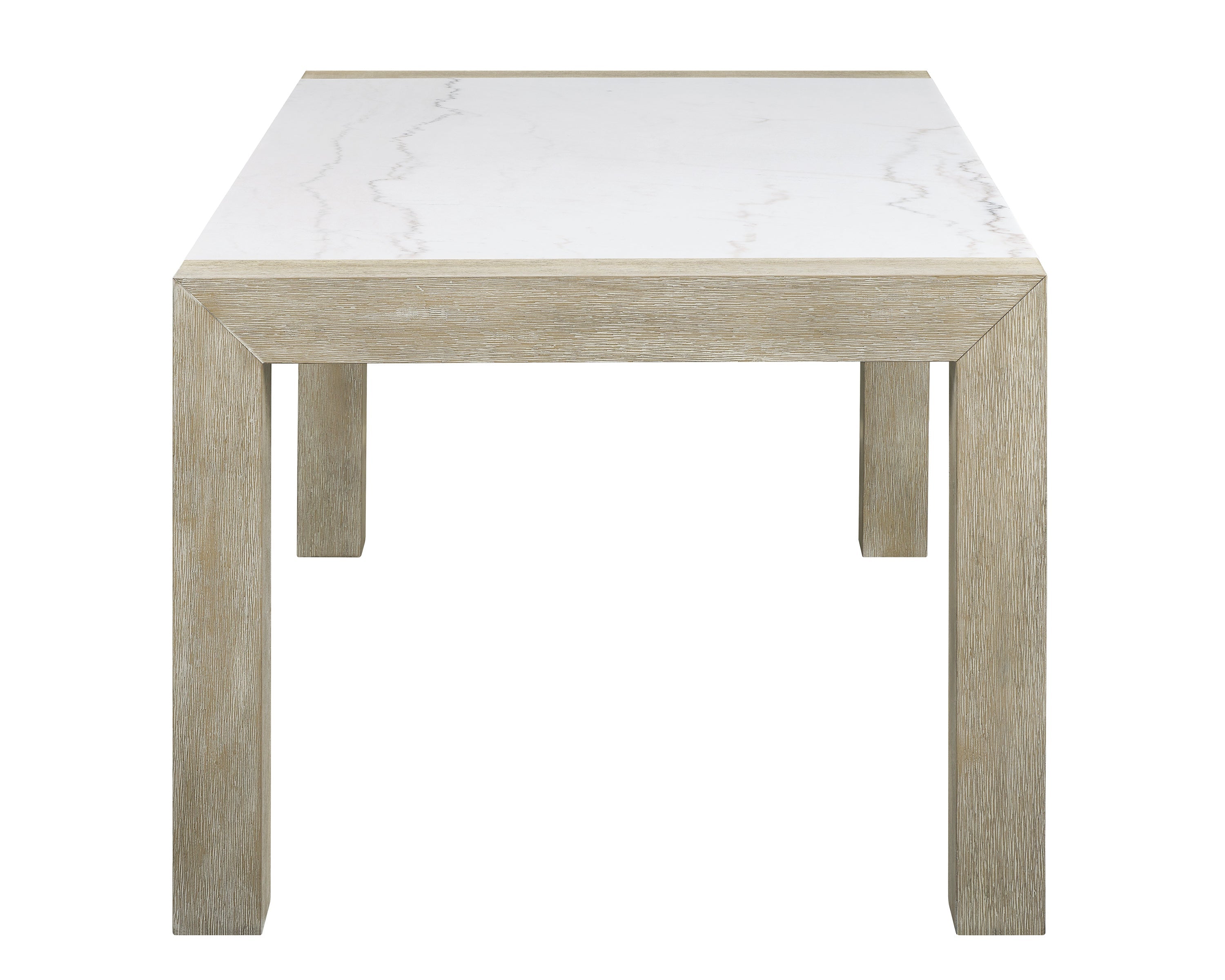 Dune Light Gray Genuine Marble Dining Table from Crown Mark - Luna Furniture