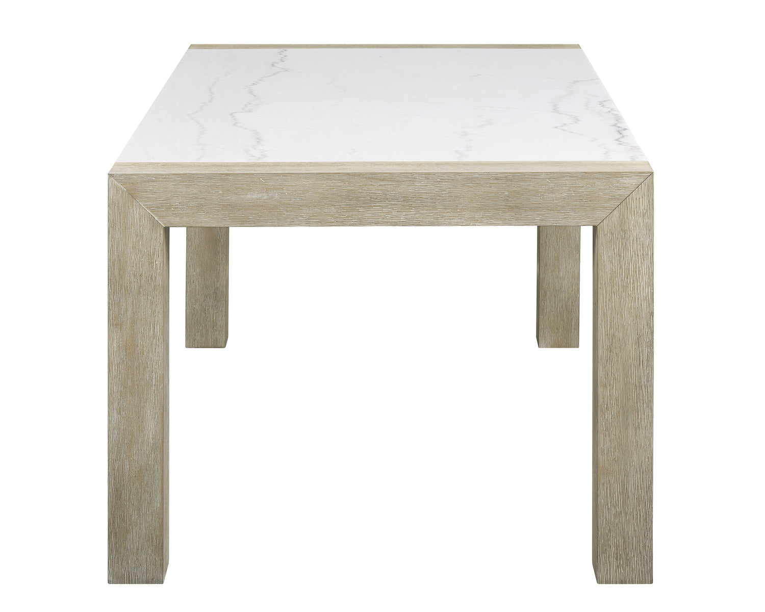 Dune Light Gray Genuine Marble Dining Table from Crown Mark - Luna Furniture