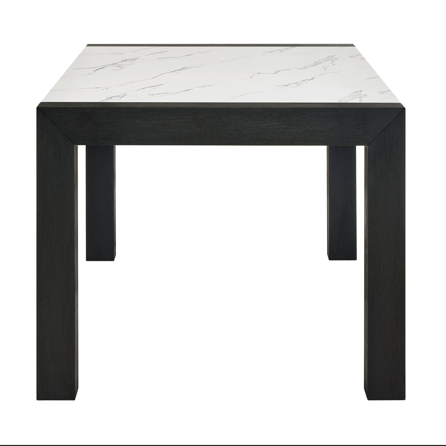 Jules Black/Light Gray Faux Marble Dining Table from Crown Mark - Luna Furniture
