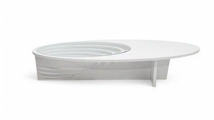 133 White Coffee Table - 133WHITE-COF