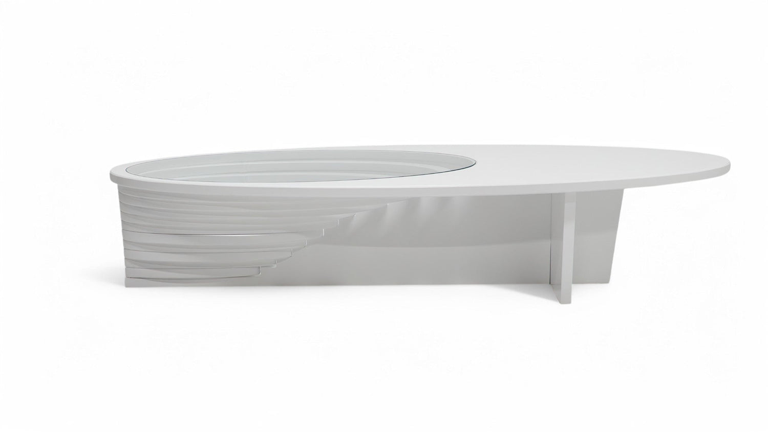 133 White Coffee Table - 133WHITE-COF