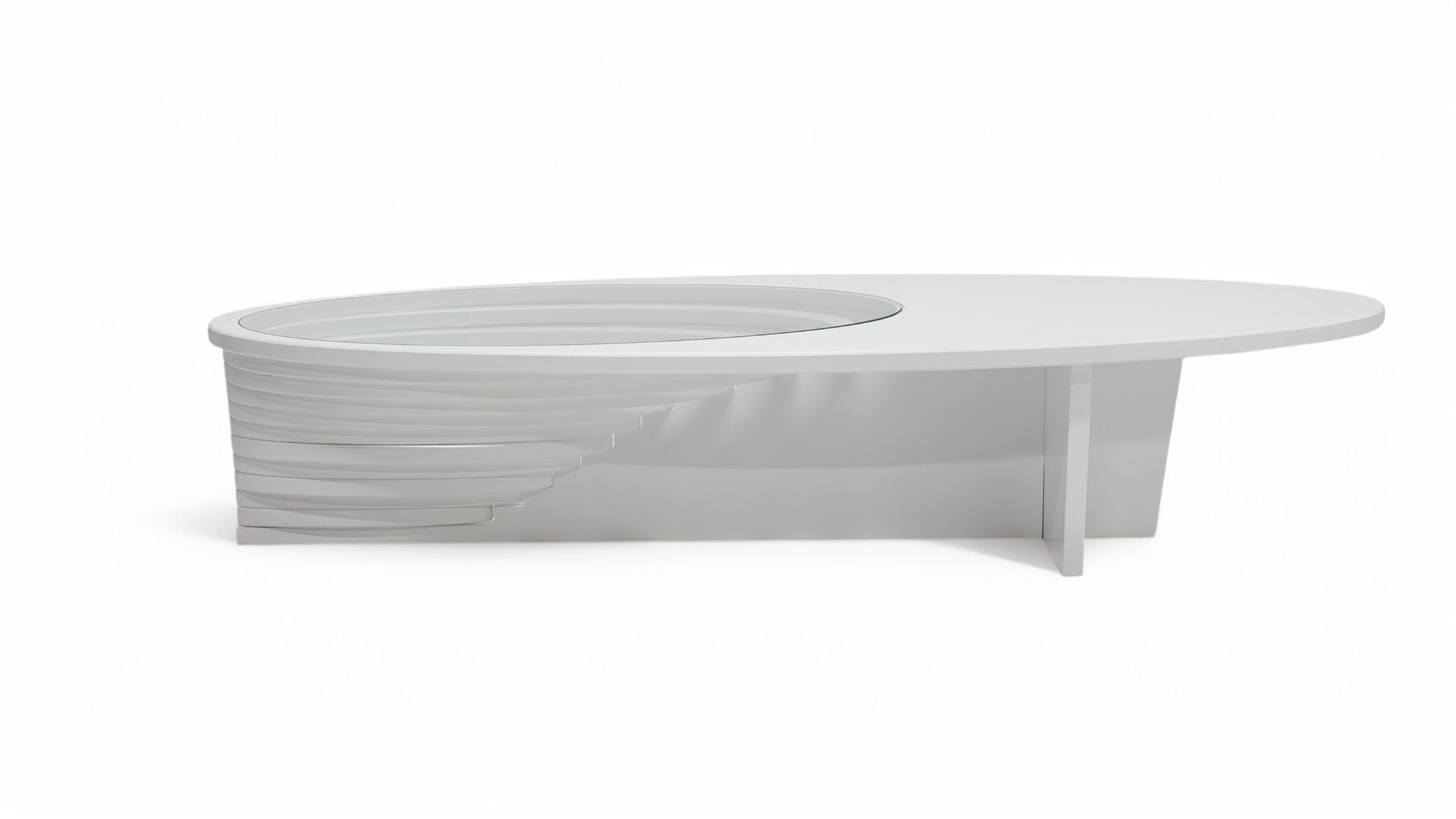 133 White Coffee Table - 133WHITE-COF