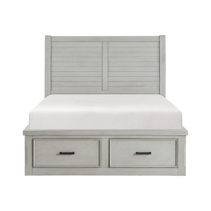 1337-1* (3) Queen Platform Bed with Footboard Storage - 1337-1*