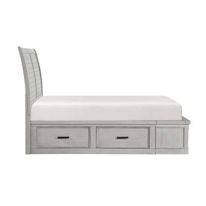 Willowbrook Light Gray King Storage Platform Bed from Homelegance - Luna Furniture