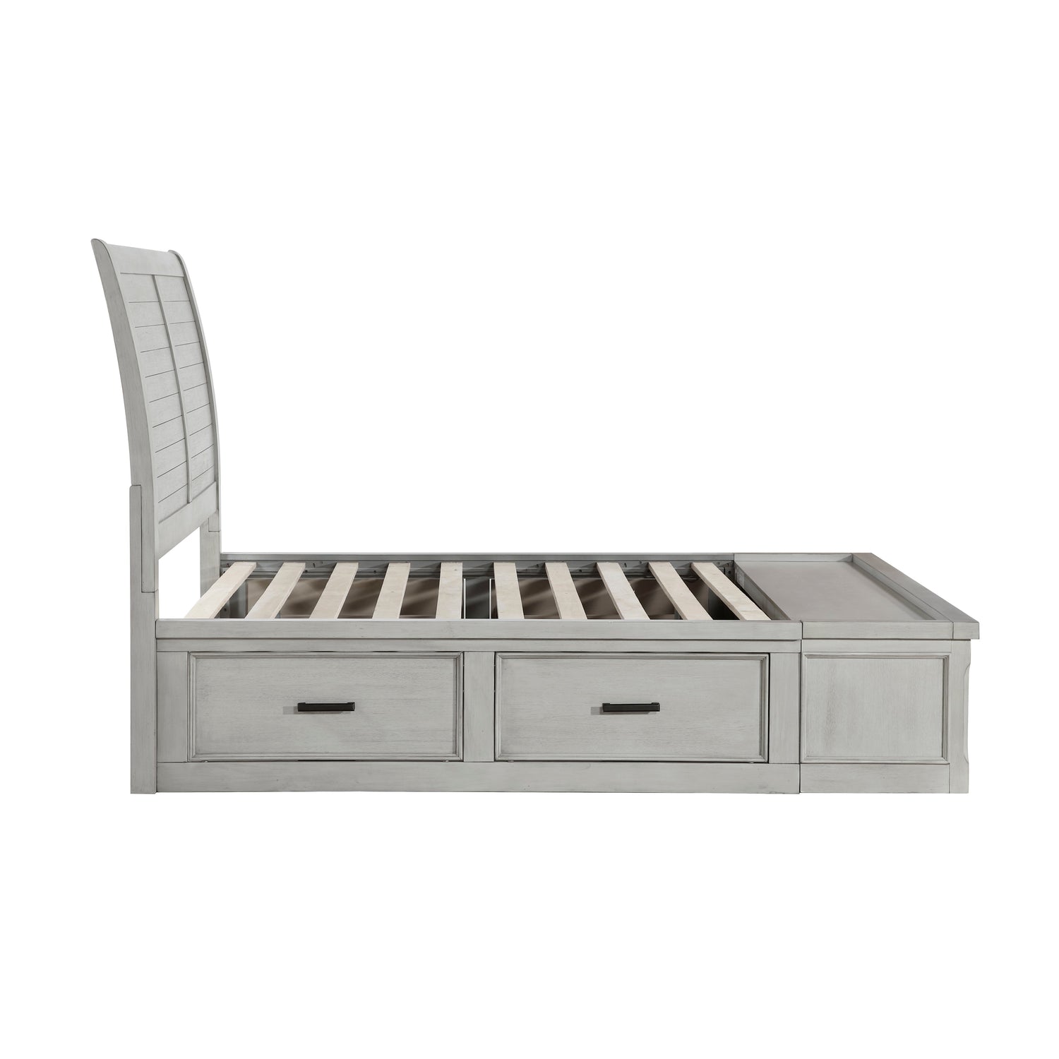Willowbrook Light Gray King Storage Platform Bed from Homelegance - Luna Furniture