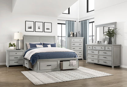 1337K-1EK* (3) Eastern King Platform Bed with Footboard Storage - 1337K-1EK*