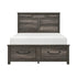 1342K-1EK* (3) Eastern King Platform Bed with Footboard Storage - 1342K-1EK*