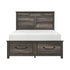 Lenior Gray King Storage Platform Bed from Homelegance - Luna Furniture
